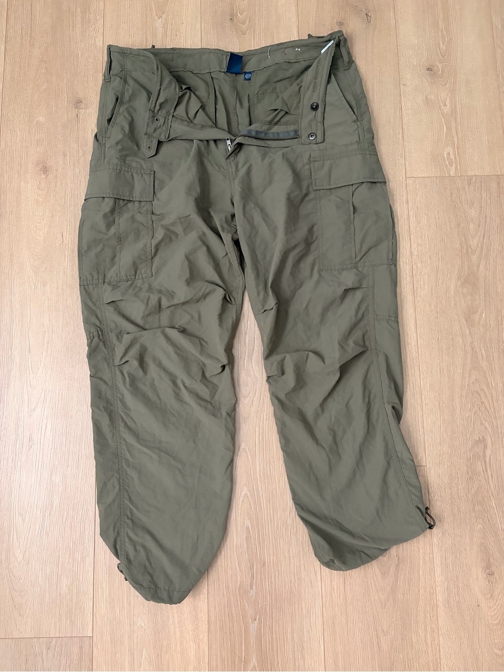Olive Cargo Pants - Lightweight Utility Style